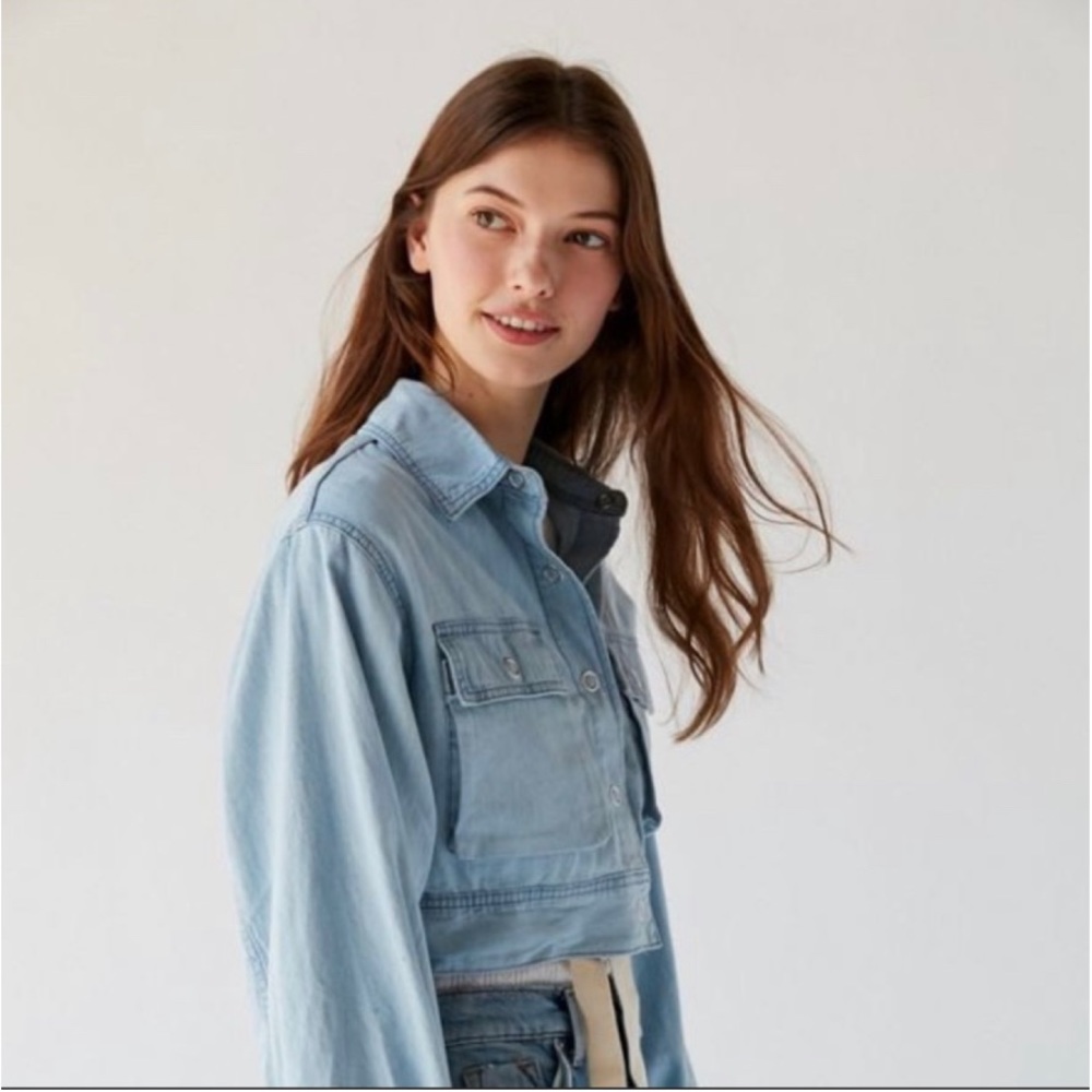 Urban outfitters BDG Puff Sleeve cropped jacket